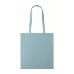 Colorate shopper personalizzate di cotone da 180 g/m² EcoColor Superb color azzurro seconda vista