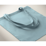 Colorate shopper personalizzate di cotone da 180 g/m² EcoColor Superb color azzurro terza vista fotografica
