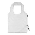 Borsa di plastica riciclata ripiegabile per la spesa Strawberry RPET color bianco