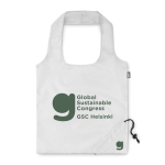 Borsa di plastica riciclata ripiegabile per la spesa Strawberry RPET color bianco vista principale