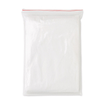 Impermeabile promozionale pieghevole biodegradabile in confezione Eco color trasparente