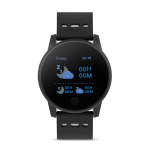Smartwatch sportivo Blutooth 4.0 con cinturino in silicone Wearfit color grigio terza vista