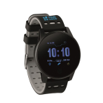 Smartwatch sportivo Blutooth 4.0 con cinturino in silicone Wearfit color grigio vista area di stampa