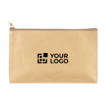 Astuccio promozionale in carta di forma rettangolare Paper color beige vista area di stampa