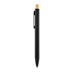 Penna in alluminio con finitura opaca pulsante colorato inchiostro blu color oro