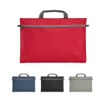 Borsa ufficio pubblicitaria poliestere 600D con zip Basic vari colori