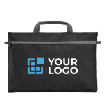 Borsa ufficio pubblicitaria poliestere 600D con zip Basic vista principale