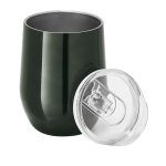 Bicchiere da viaggio a doppio strato 400 ml Single Cuisine Metallic color titanio terza vista