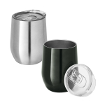 Bicchiere da viaggio a doppio strato 400 ml Single Cuisine Metallic vari colori