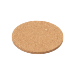 Sottobicchiere rotondo in sughero personalizzato color naturale