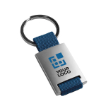 Portachiavi con fascia colorata e pallca in metallo per logo Colors vista principale