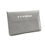 Cuscino gonfiabile da viaggio personalizzabile con logoBasic Style color grigio con custodia personalizzata