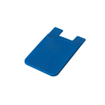 Portatessere personalizzato con adesivo retro smartphone SiliconCase color blu