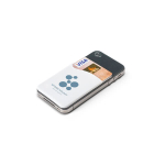 Portatessere personalizzato con adesivo retro smartphone SiliconCase immagine con logo