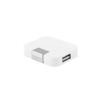 Hub USB personalizzato economico compatto in ABS 4 USB A color bianco