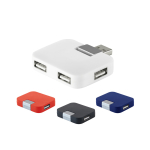 Hub USB personalizzato economico compatto in ABS 4 USB A vari colori