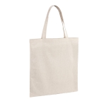 Shopper in cotone con manici lunghi 140 g/m² Eco Plus color beige