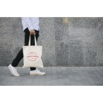 Shopper in cotone con manici lunghi 140 g/m² Eco Plus vista ambiente