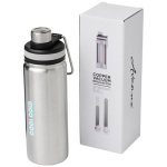 Borracce termiche personalizzabili anello silicone 590ml Avenue Sport color argento vista con stampa tampografica