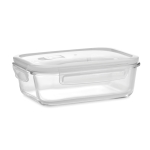 Contenitore personalizzato in vetro con chiusura ermetica 900ml Crystal color trasparente
