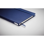 Taccuini promoizonali A5 con elastico pagine a righe riciclate RPET color blu quinta vista fotografica