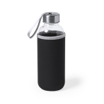Borracce gadget con custodia colorata 420ml Crystal Colorful color nero prima vista
