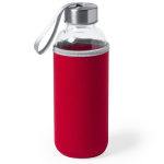 Borracce gadget con custodia colorata 420ml Crystal Colorful color rosso