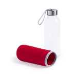 Borracce gadget con custodia colorata 420ml Crystal Colorful color rosso quarta vista