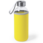 Borracce gadget con custodia colorata 420ml Crystal Colorful color giallo