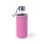 Borracce gadget con custodia colorata 420ml Crystal Colorful color rosa prima vista