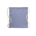 Zainetti a sacca più colori corde in cotone 120 gr/m² Recycled Cotton color blu prima vista