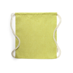 Zainetti a sacca più colori corde in cotone 120 gr/m² Recycled Cotton color giallo prima vista
