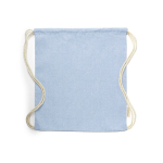 Zainetti a sacca più colori corde in cotone 120 gr/m² Recycled Cotton color azzurro prima vista