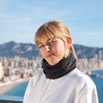 Scaldacollo pubblicitario regolabile polar fleece 200g/m²  Adjust color verde quarta vista