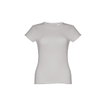 T-shirt aderente da donna in jersey di cotone da 150 g/m² THC Sofia color grigio jeansato prima vista