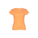 T-shirt aderente da donna in jersey di cotone da 150 g/m² THC Sofia color corallo prima vista