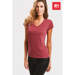 T-shirt aderente da donna con scollo a V in cotone 150 g/m² HC Athens