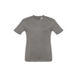 Magliette per bambini con logo in jersey cotone 150 g/m² THC Quito color grigio scuro prima vista
