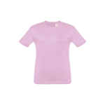 Magliette per bambini con logo in jersey cotone 150 g/m² THC Quito color lilla prima vista