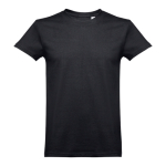 Tshirt da uomo dal taglio regolare jersey di cotone 190g/m² THC Ankara color nero