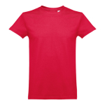 Tshirt da uomo dal taglio regolare jersey di cotone 190g/m² THC Ankara color rosso