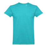 Tshirt da uomo dal taglio regolare jersey di cotone 190g/m² THC Ankara color turchese