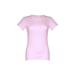 T-shirt aderente donna con logo in jersey di cotone 190g/m² THC Ankara color lilla prima vista