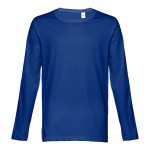 Maglia a maniche lunghe da uomo in jersey cotone 150g/m² THC Bucharest color blu reale prima vista