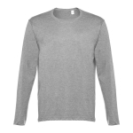 Maglia a maniche lunghe da uomo in jersey cotone 150g/m² THC Bucharest color grigio jeansato prima vista