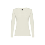 Maglia a maniche lunghe da donna in cotone 150 g/m² THC Bucharest color verde pastello prima vista