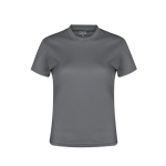 T-shirt tecnica da donna in poliestere traspirante 135g/m² MKT color grigio prima vista