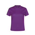 T-shirt tecnica da donna in poliestere traspirante 135g/m² MKT color viola prima vista