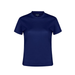 T-shirt tecnica da donna in poliestere traspirante 135g/m² MKT color blu mare prima vista