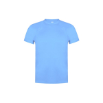 T-shirt tecnica per bambini in poliestere traspirante 135 g/m² MKT color azzurro prima vista
